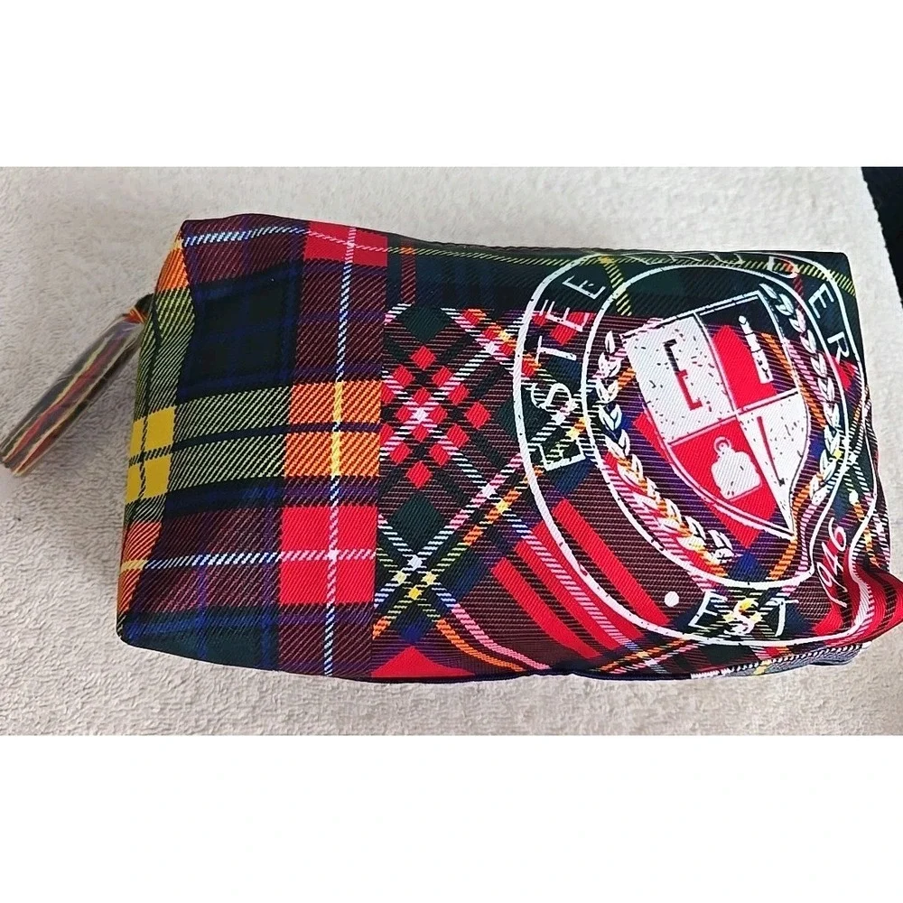 ESTÉE LAUDER TARTAN PLAID COSMETIC BAG-NEW